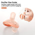 0-6 4pcs Garkoko Baby Pacifiers Months, Breast-Like Shape Soft Silicone Newborn Pacifiers with Large Air Holes