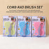 YUSHTPO Set Infant Comb with Hairbrush for Delicate Skin Feature Lovely Bear Pattern New Parents Essential Hair Care