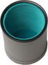 Set 16mm Leatherette Dice Cup Felt Lined with Dot Dices Shaker for Yahtzee Bar Party Dice Games - Grey