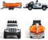 Metanyl 2 1 Playset 1/36 Set Pickup Truck Trailer Towing Speed Boat in Diecast Model Car Metal Pull Back Toy Cars SUV