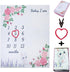 vmaisi Baby Milestone Blanket Gifts for Girl - Newborn Monthly Year Infant Growth Blankets Nursery Swaddling Blankets
