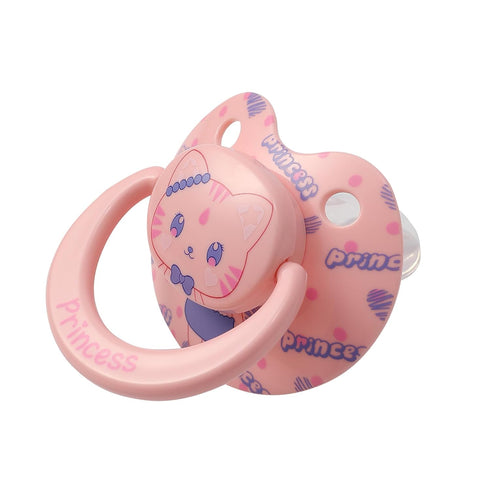 Large Pink Silicone Pacifier for Sleep and Anxiety Relief