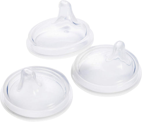 Boon Nursh Silicone Sippy Cup Lid - Convertible Transitional Sippy Spouts for