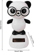 Black and White Solar Dancing Panda Bear - Shaking Doll for Car Dashboard and Home Decor