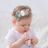 Cinaci 5 Pack Delicate Floral Nylon Headbands, Hair Bands Accessories for Baby Girls, Newborns, Infants, Toddlers, Kids