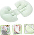 Luxshiny U-Shaped Maternity Pillow for Pregnant Women Abdominal Support Cushion Waist Support Multi-Functional Pillow