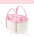 Baby Diaper Caddy, Portable Diaper Organizer for Changing Table, Car Travel Girls Shower Gifts Newborn Essentials