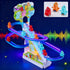 RCOOS Set Dinosaur Climbing Toy Electric Light Slide Climbing Toys for Automatic Stairs,Playful Santa Race Game