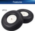 Heyiarbeit 5" RC Model Airplane Foam Wheel, Super Light Tire and Wheel Set for RC Airplane, PU Sponge Tire
