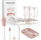 Momcozy 7-in-1 Baby Bottle Cleaner Kit with Silicone, Nipple & Straw Brushes,