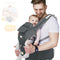 FRUITEAM 6-in-1 Baby Carrier with Waist Stool, One Size Fits All -Adapt
