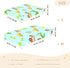 CZXW 52" 28" Cartoon Dinosaurs and Construction Vehicles Crib Sheets Fitted x Natural Cotton Soft & Breathable for Baby