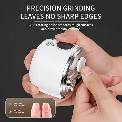 Generic Trimmer 3-Speed Electric Nail Clipper for Seniors and Babies, Automatic Nail with LED Light & Magnifier, Nail