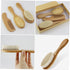 Set Baby Shampoo Brush Comb Newborn Hair Kit Soft Wool Brush Wooden Comb Grooming Supplies Non-Slip Design