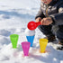5pcs TOYANDONA Beach Toys Plastic Ice Cream Cones Scoop Kids Seaside Play Sand Toys for Children Toddlers (Random