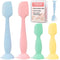 Upgraded 4-Pack Silicone Diaper Cream Spatula with Travel Case - Soft Full-Size