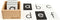 Montessori Sandpaper Letters Set | Black & White Lowercase Tactile Letter Cards