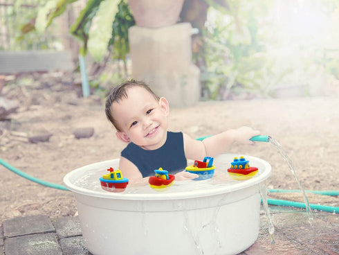 3 Bees & Me Bath Toys - Magnet Boat Set for Toddlers & Kids - Fun & Educational