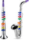 Amylove Set of 2 Toy Saxophone and Clarinet for Kids Toddlers Plastic