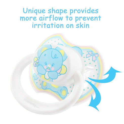 Set 3-Pack LittleForBig Bigshield Generation-II Adult Sized Printed Pacifier Baby Parade Pattern