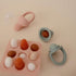 6 mushie Silicone Baby Fresh Fruit & Food Feeder Pacifier | Months+ (Shifting Sand)