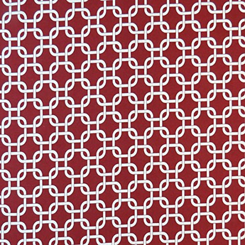 SHEETWORLD.COM 100% 24 38, SheetWorld Fitted Cotton Percale Portable Mini Crib Sheet x Burgundy Links, Made in USA