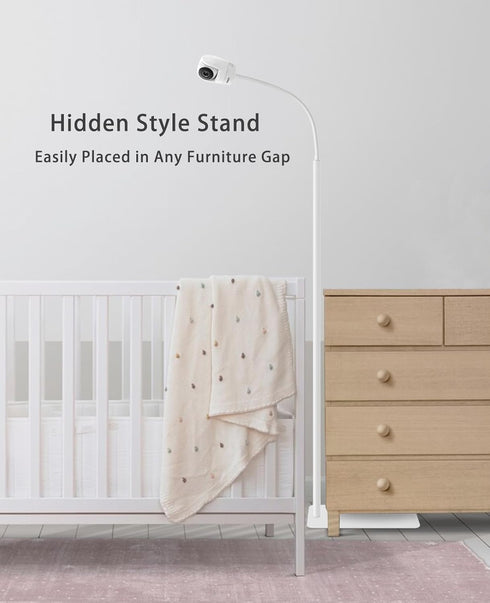 Baby Monitor Mount Floor Stand | 67" Adjustable Height Compatible with Nanit Pro, Owlet, Infant Optics DXR-8 Pro,