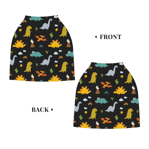 Schgap Cartoon Dinosaurs Car Seat Covers Canopy for Baby Nursing Cover Breastfeeding Baby Carrier Cover Stroller Cover