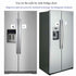 2 Pack Refrigerator Locks with Keys, White Fridge Lock for a Refrigerator