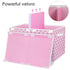 homyfort Toy Box for Girls, Large Toy Chest Organizers with Flip-Top Lid & Divider, Pink