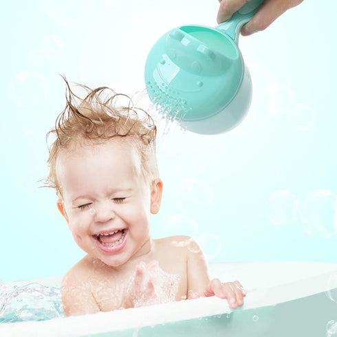 TTTLLNN Baby Bath Rinse Toddler Hairwash Cup Shampoo Cup Waterfall Bath Rinser Eyes Protective Sprinkler Cup