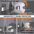 Innovative Door Knob Safety Cover for Kids (4 Pack), Babyproof Door Handle Cover with Lockable Design