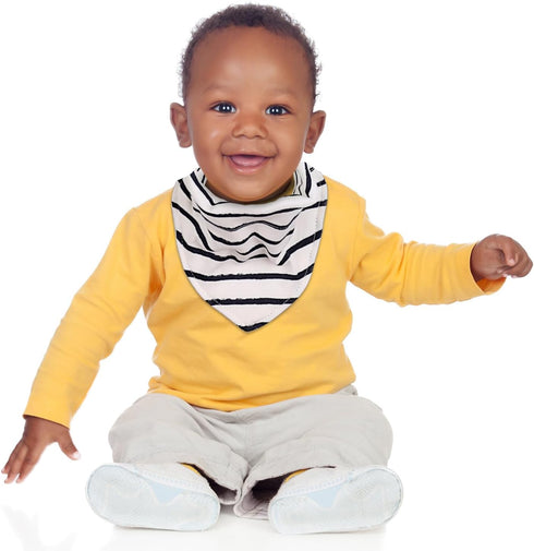 Set 8-100% Set, The Peanutshell Baby Boy or Girl Terry Bibs of Cotton, Soft, Absorbent Baby Bibs for Boys and Girls