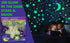 200 3D Pcs Glow in the Dark Stars with Moon - Luminous Wall Stickers Night Light for Boys & Girls Room Decor - Bedroom