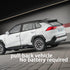 Model Car 1/32 RAV4 Alloy Diecast with Light and Sound, Collectible Toy Vehicle for Boys Kids Gift (White)