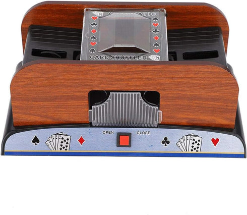 ZJchao Automatic Card Shuffler, Battery Operated Poker Shuffling Machine for Home Tournament Use.