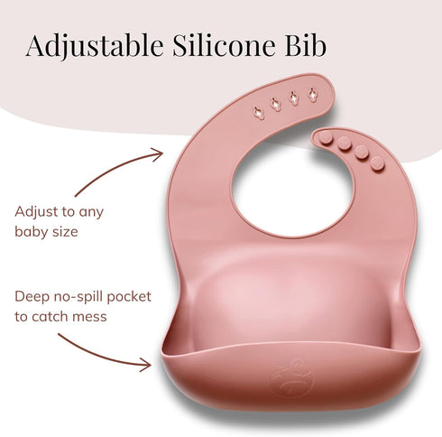 Set 6+ Little Loon Baby Led Weaning Starter Complete Silicone Feeding Kit for Months - Baby Plates, Bibs, Spoons
