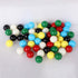 Game Replacement Marbles, 60pcs 9/16 in Solid Color Game Balls for Chinese Checkers and Marble Games