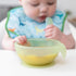 Bumkins Baby Bowl, Silicone Feeding Set with Suction for Baby and Toddler, Includes Spoon and Lid, First Feeding Set, Training Essentials for Baby Led Weaning for Babies 4 Months Up, Green Jelly by Bumkins
