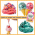 Set 31 8-12, Original Stationery Ice Cream Slime Kit for Girls Toys, DIY Cherry-Scented Slime Making with Pieces, Fun