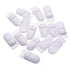 15Pcs/Pack Pacifier Clip Holder, Plastic Mitten Binky Clip for DIY Personalized Teething Toys, White Color 15mm