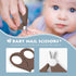 Set PAPABEAR Baby Nail Clippers with Cute Case, Infant Fingernail and Toenail File Kit for Newborn Manicure