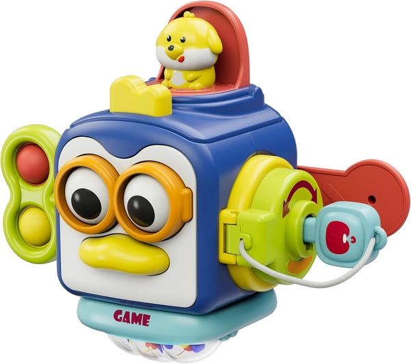 Montessori Toys for 1 Year Old, Sensory Toys for Toddlers 1-3, Travel Activities Busy Cube, Baby Gifts