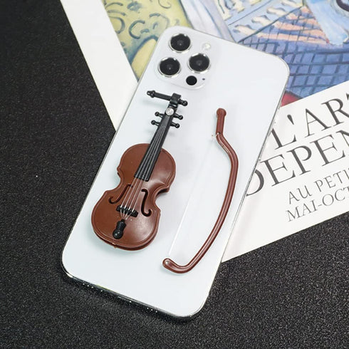 BESTOYARD 20 Sets Miniature Violin, Tiny Musical Instrument Model for Dollhouse Crafts