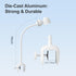 Simsky Baby Monitor Clip-on Mount, Plug & Play, Internal Cord Routing, Freely Adjust, Sturdy Flexible Baby Camera