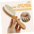 Set Natural Wool Brush Newborn Hair Brush Comb Wooden Comb Hair Care Grooming Kit Baby Shower Present