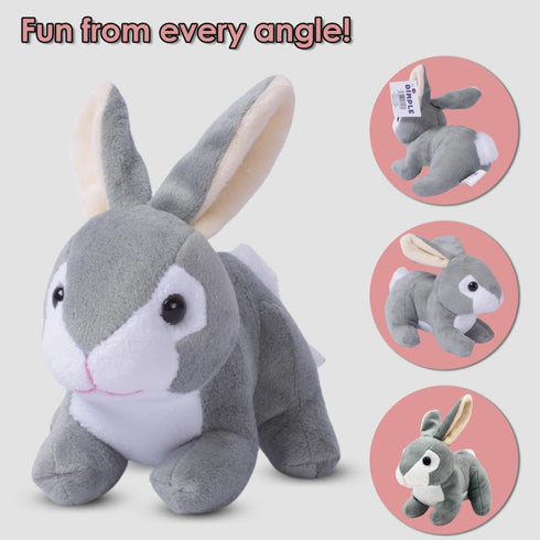 0 Dimple Stuffed Bunny Toy - Baby Bunny Stuffed Animal - Perfect Baby Plush Toy Gift - Cuddly Soft Toys for Children