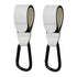 2 Pcs Stroller Hooks for Hanging, Portable Leather Style Stroller Clip Straps,