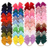 jollybows 40pcs Hair Accessories for Kids, Baby Girls Hair Bows Headband Nylon Elastic Hair Band