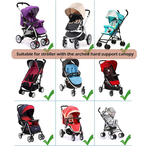 generic Universal Stroller Sun Cover UV Protection Baby Stroller Sun Shade Buggy Pram Sun Rain Shade Blackout Blind